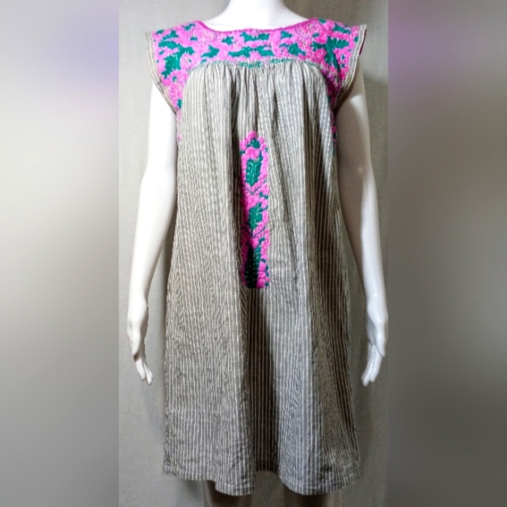 Mi Golondrina Flores Mini Dress
